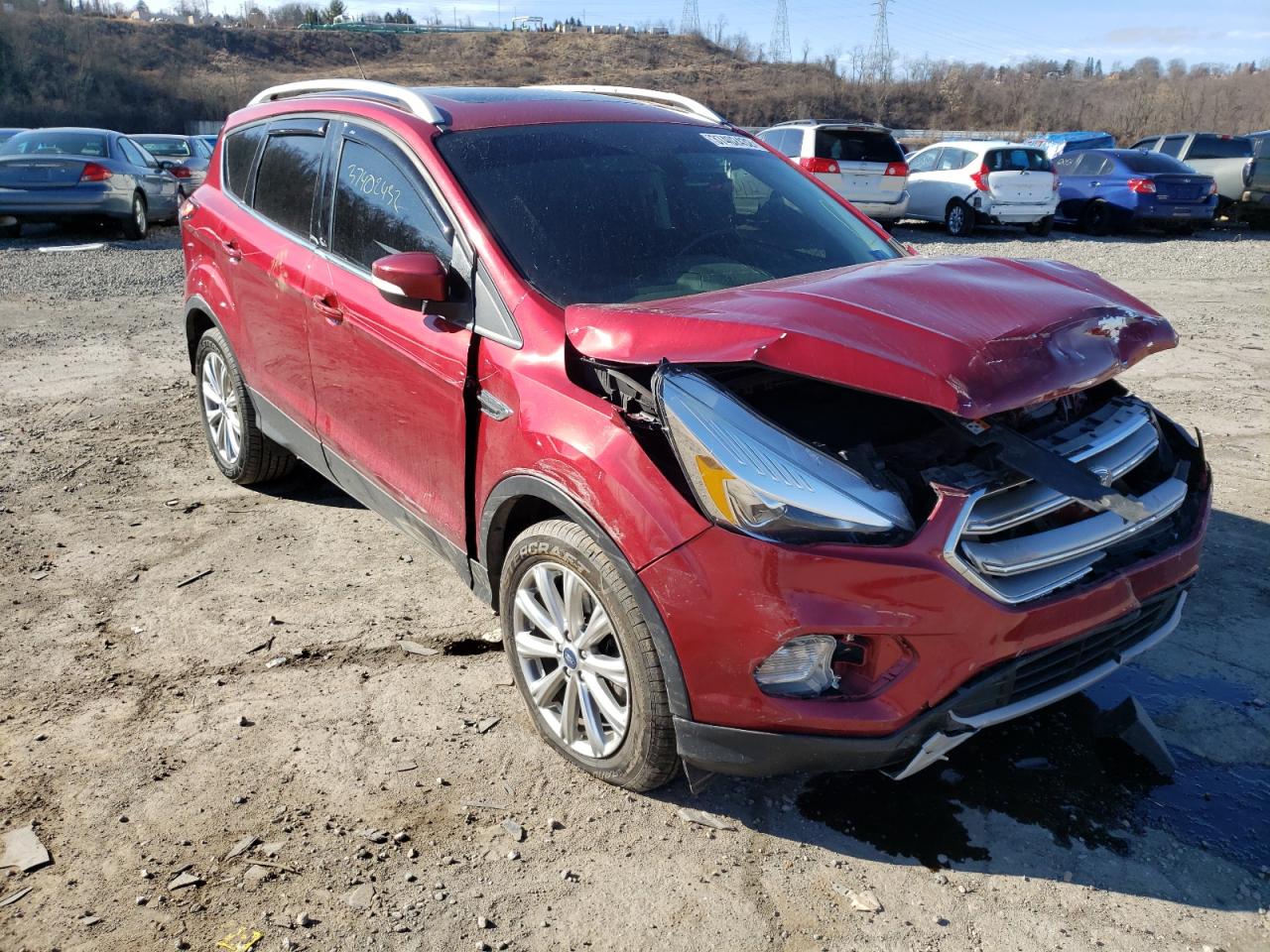Photo 1 from auction – 2017 FORD ESCAPE TIT with VIN 1FMCU9J99HUB76628