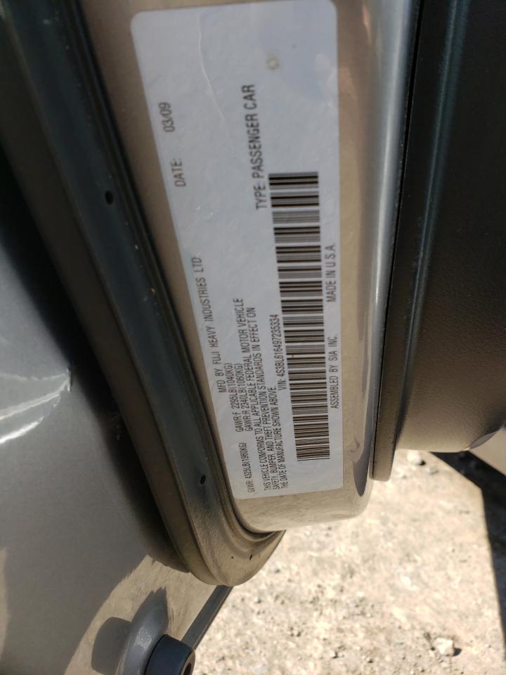 Photo 10 from auction – 2009 SUBARU LEGACY 2.5 with VIN 4S3BL616497235334