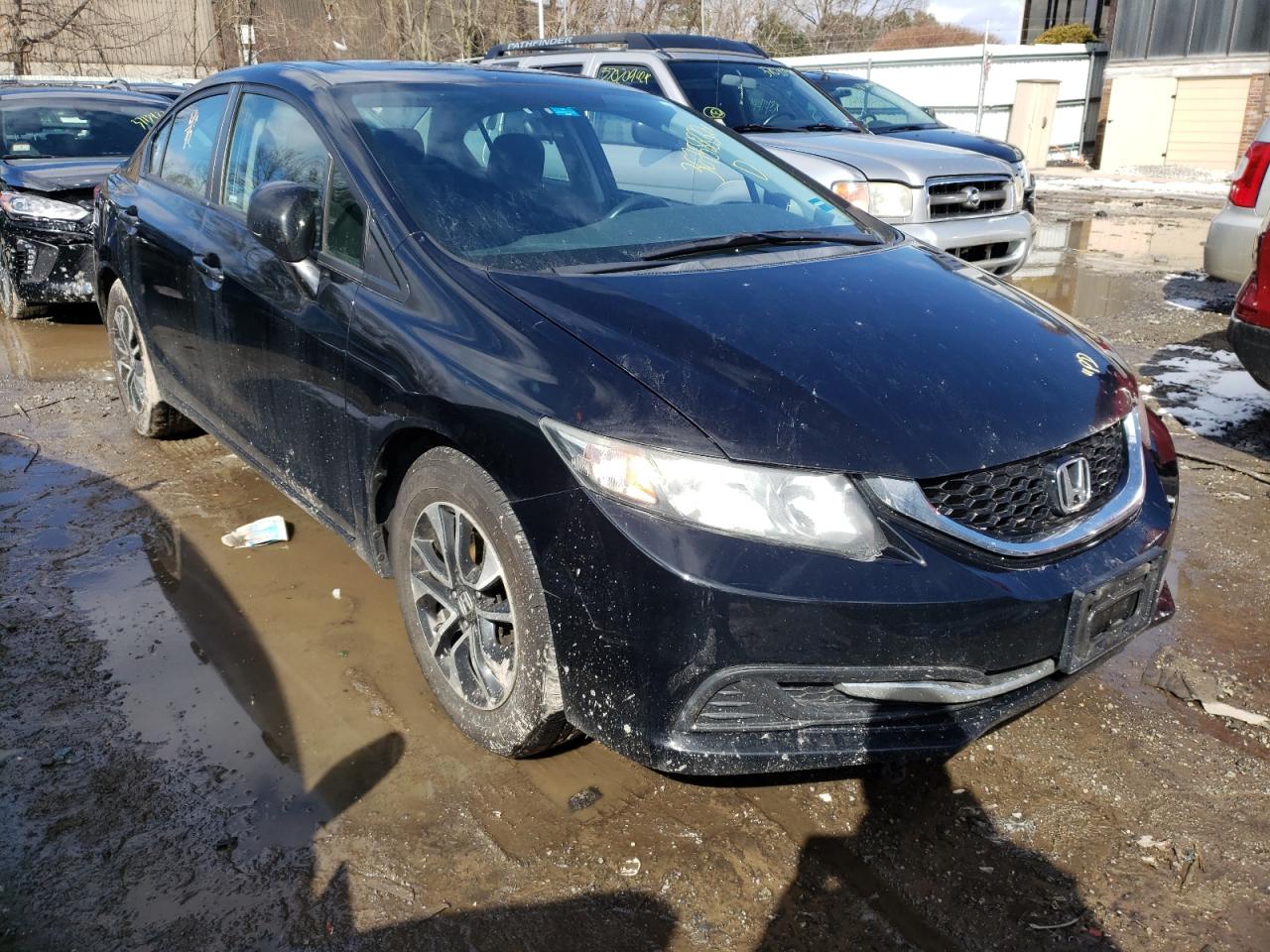 HONDA CIVIC EX 2013 with VIN 2HGFB2F86DH522776 - Photo from auction