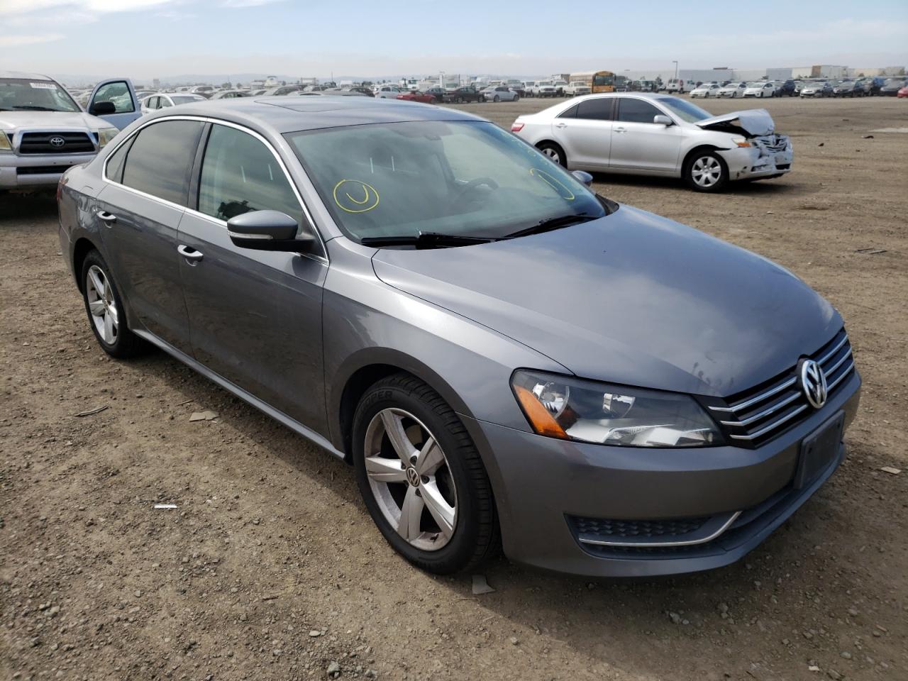 VOLKSWAGEN PASSAT SE 2012 with VIN 1VWBP7A34CC110345 - Photo from auction