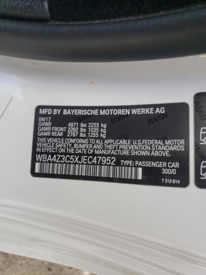 Photo 10 from auction – 2018 BMW 430XI with VIN WBA4Z3C5XJEC47952