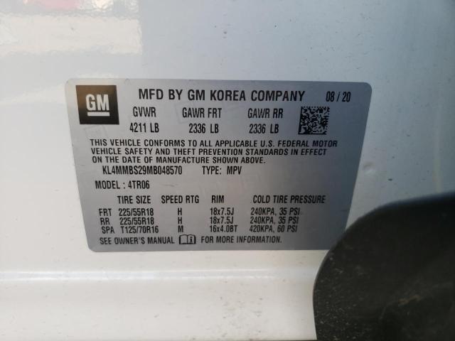Photo 10 from auction – 2021 BUICK ENCORE GX with VIN KL4MMBS29MB048570