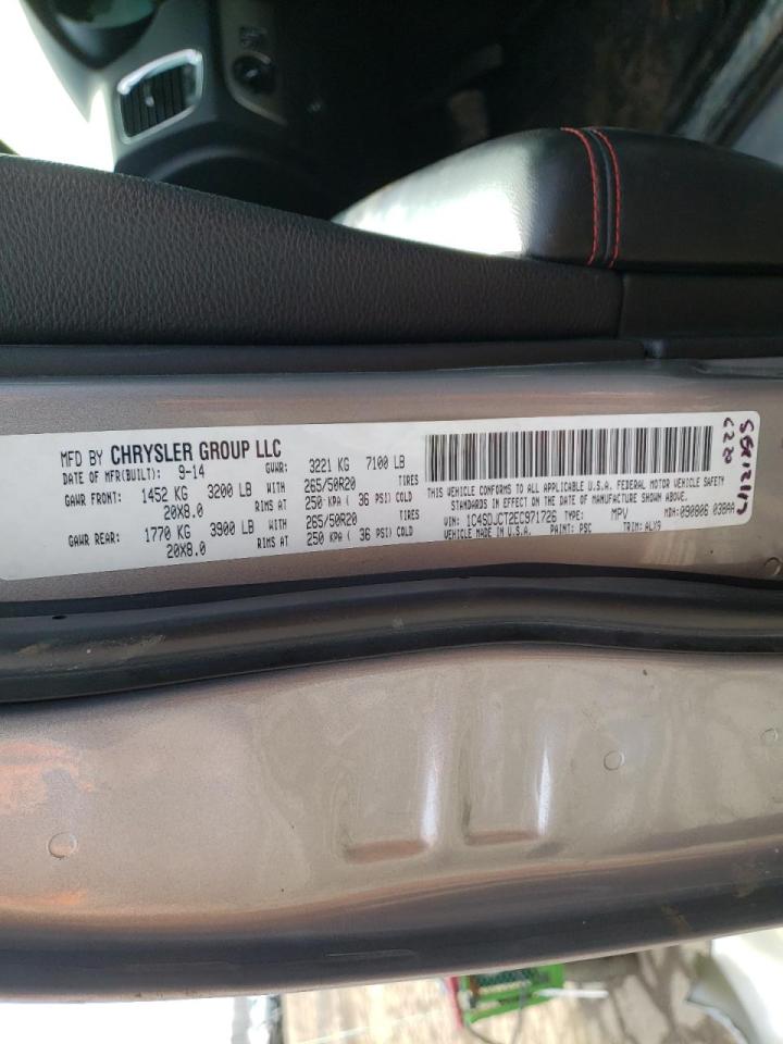 Photo 10 from auction – 2014 DODGE DURANGO R/ with VIN 1C4SDJCT2EC971726