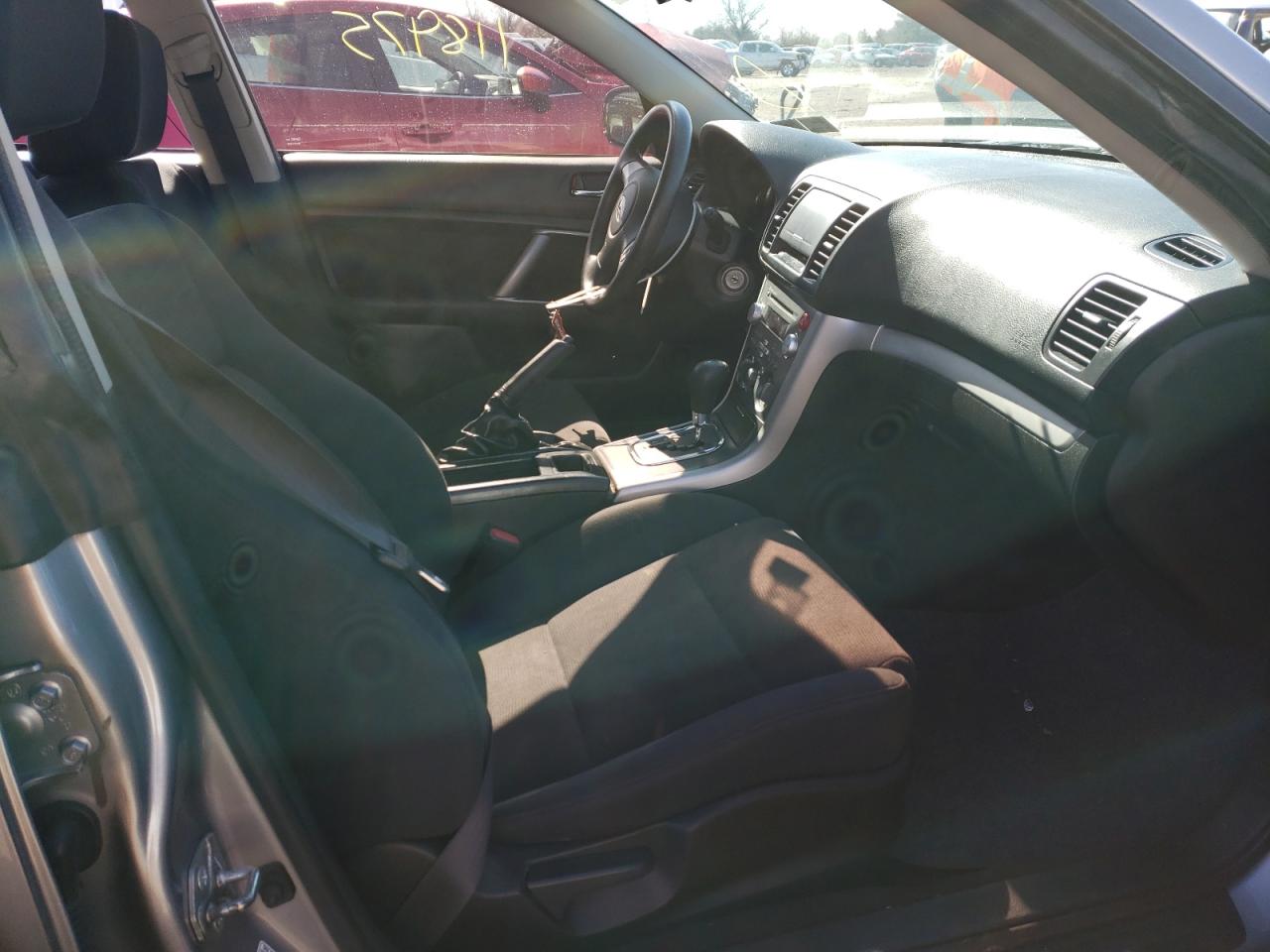 Photo 5 from auction – 2009 SUBARU LEGACY 2.5 with VIN 4S3BL616497235334