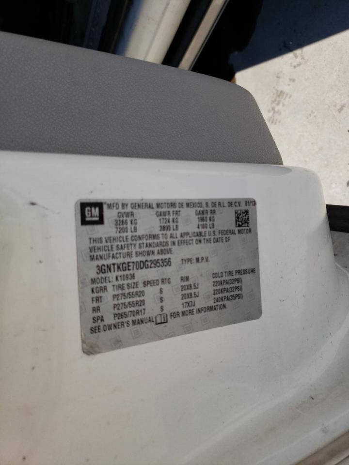 Photo 10 from auction – 2013 CHEVROLET AVALANCHE with VIN 3GNTKGE70DG295356