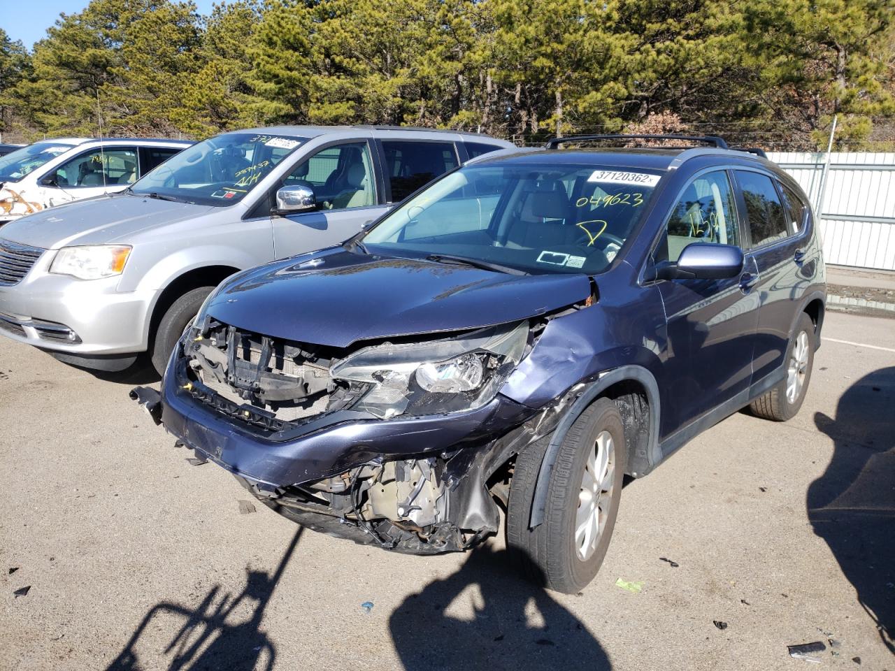 Photo 2 from auction – 2014 HONDA CR-V EX with VIN 5J6RM4H50EL049623