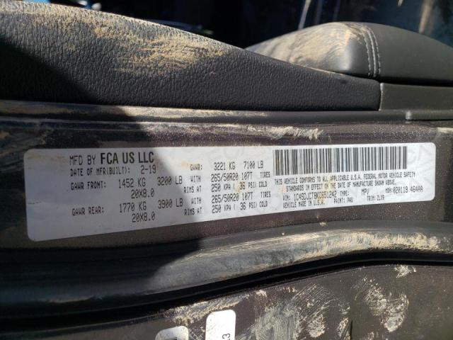Photo 10 from auction – 2019 DODGE DURANGO R/ with VIN 1C4SDJCT8KC651242