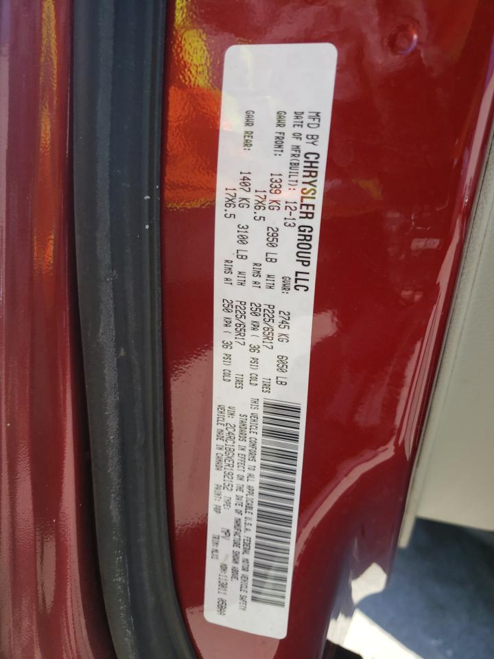 Photo 10 from auction – 2014 CHRYSLER TOWN & COU with VIN 2C4RC1BGXER192152