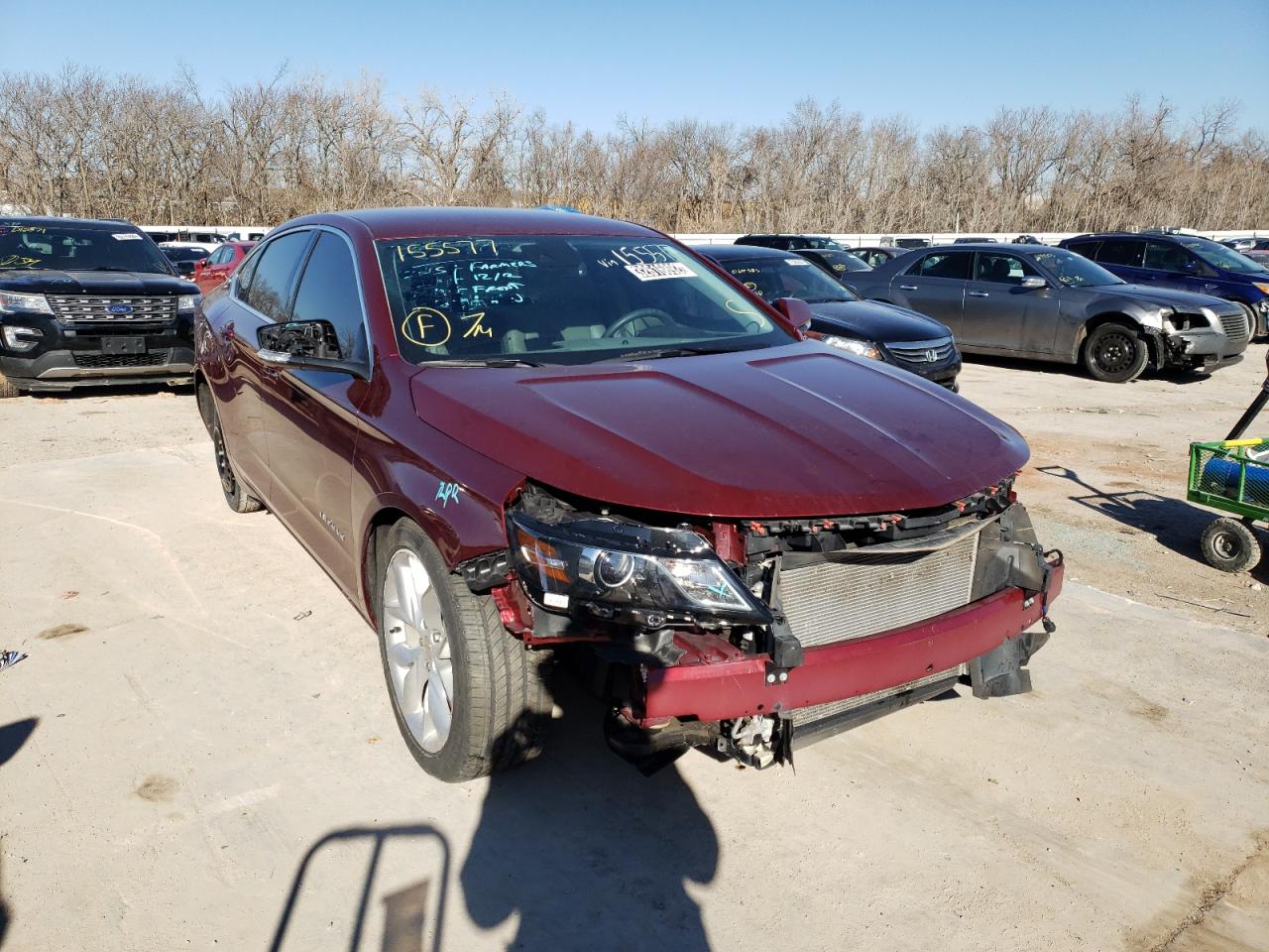 CHEVROLET IMPALA LT 2016 with VIN 2G1115S37G9155577 - Photo from auction