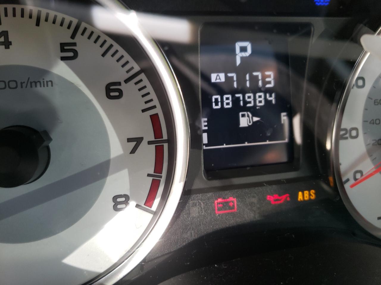 Photo 8 from auction – 2012 SUBARU IMPREZA SP with VIN JF1GPAS67CH204002