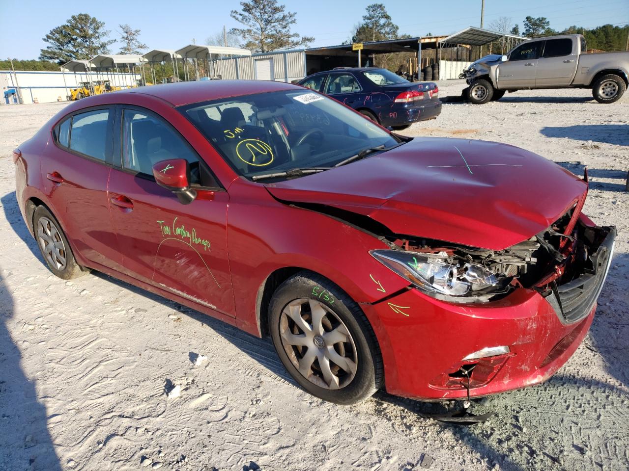 Photo 1 from auction – 2016 MAZDA 3 SPORT with VIN JM1BM1T77G1297168