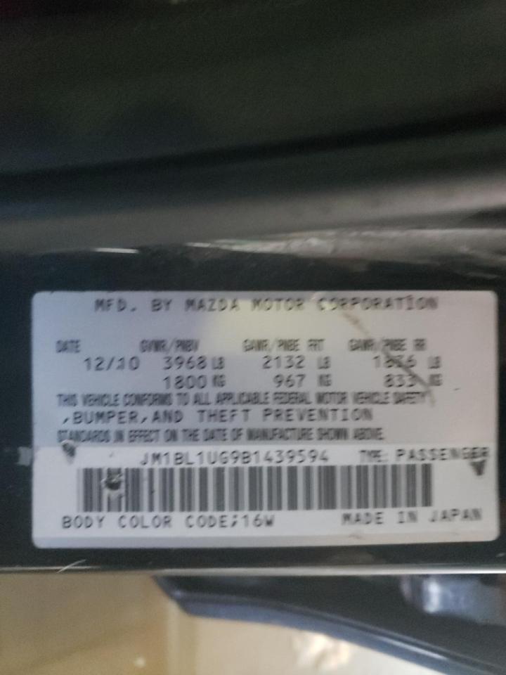 Photo 10 from auction – 2011 MAZDA 3 I with VIN JM1BL1UG9B1439594
