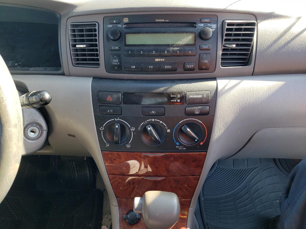 Photo 9 from auction – 2007 TOYOTA COROLLA with VIN 1NXBR32E37Z885172