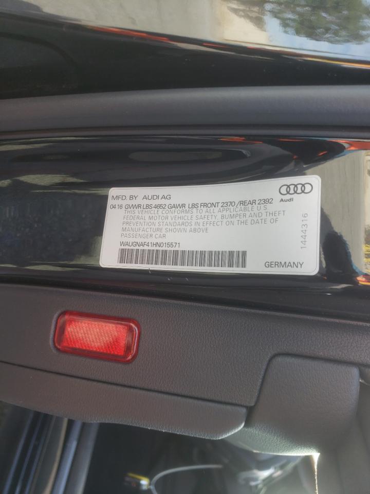 Zdjęcie 10 z aukcji – 2017 AUDI A4 PREMIUM z VIN WAUGNAF41HN015571