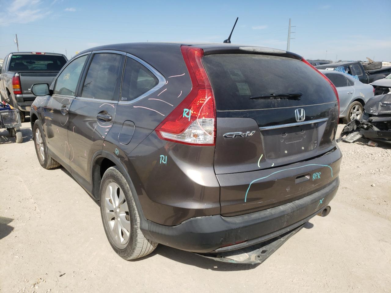 Photo 3 from auction – 2012 HONDA CR-V EX with VIN 3CZRM3H57CG705773