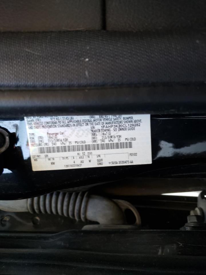 Photo 10 from auction – 2012 FORD FOCUS SE with VIN 1FAHP3K20CL129282