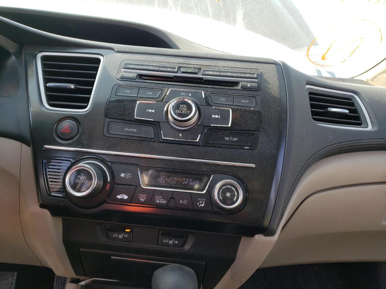 Photo 9 from auction – 2013 HONDA CIVIC EXL with VIN 2HGFB2F9XDH545339