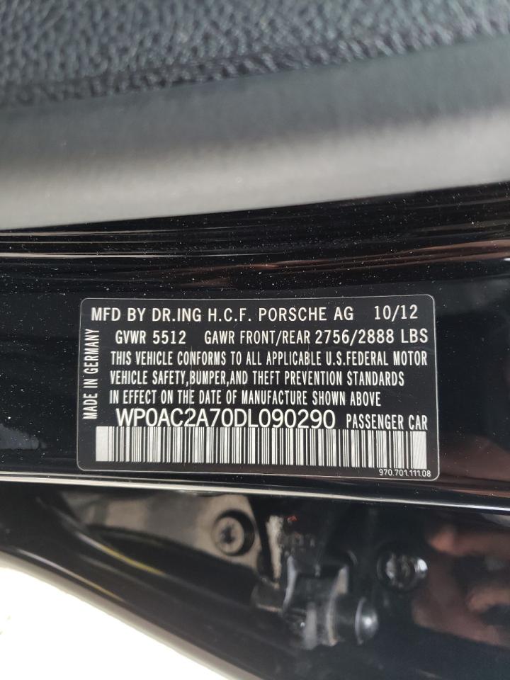 Photo 10 from auction – 2013 PORSCHE PANAMERA T with VIN WP0AC2A70DL090290