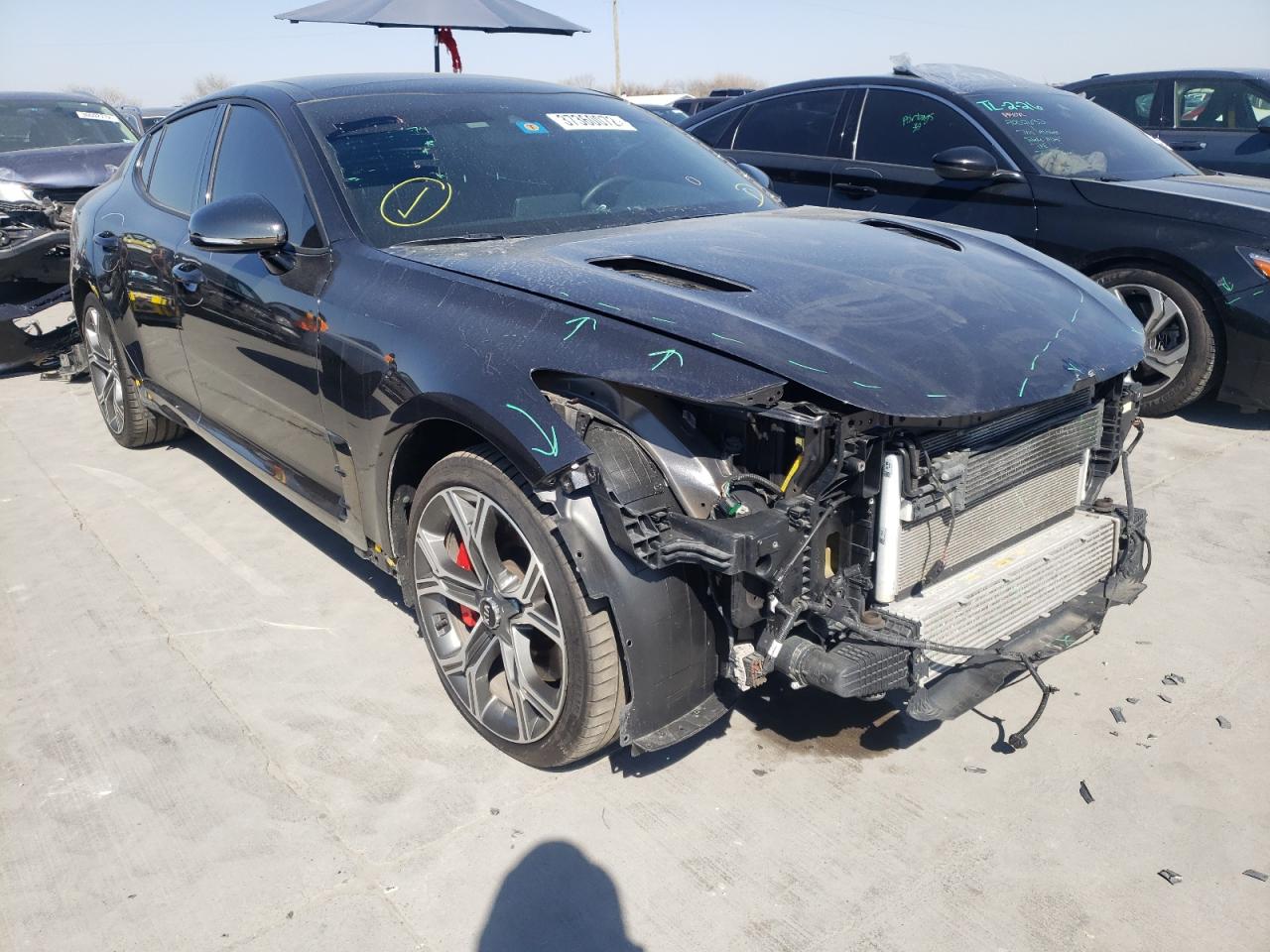 KIA STINGER GT 2021 with VIN KNAE45LC0M6088609 - Photo from auction