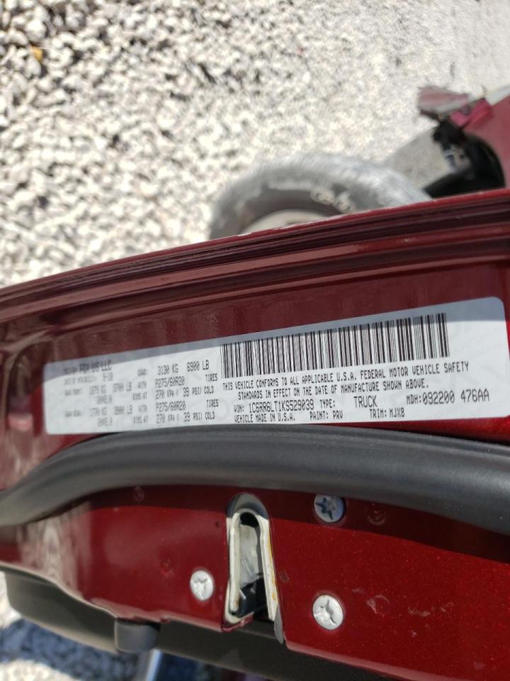 Photo 10 from auction – 2019 RAM 1500 CLASS with VIN 1C6RR6LT1KS529039