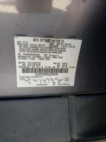 Photo 10 from auction – 2013 FORD TAURUS SEL with VIN 1FAHP2E89DG229434