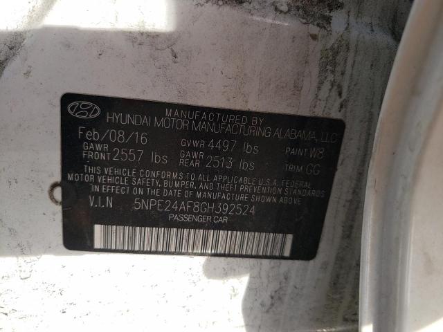 Photo 10 from auction – 2016 HYUNDAI SONATA SE with VIN 5NPE24AF8GH392524
