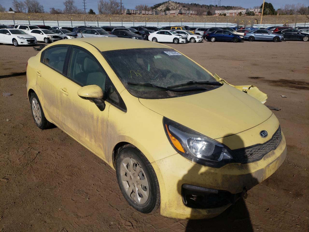 KIA RIO LX 2016 with VIN KNADM4A38G6657767 - Photo from auction