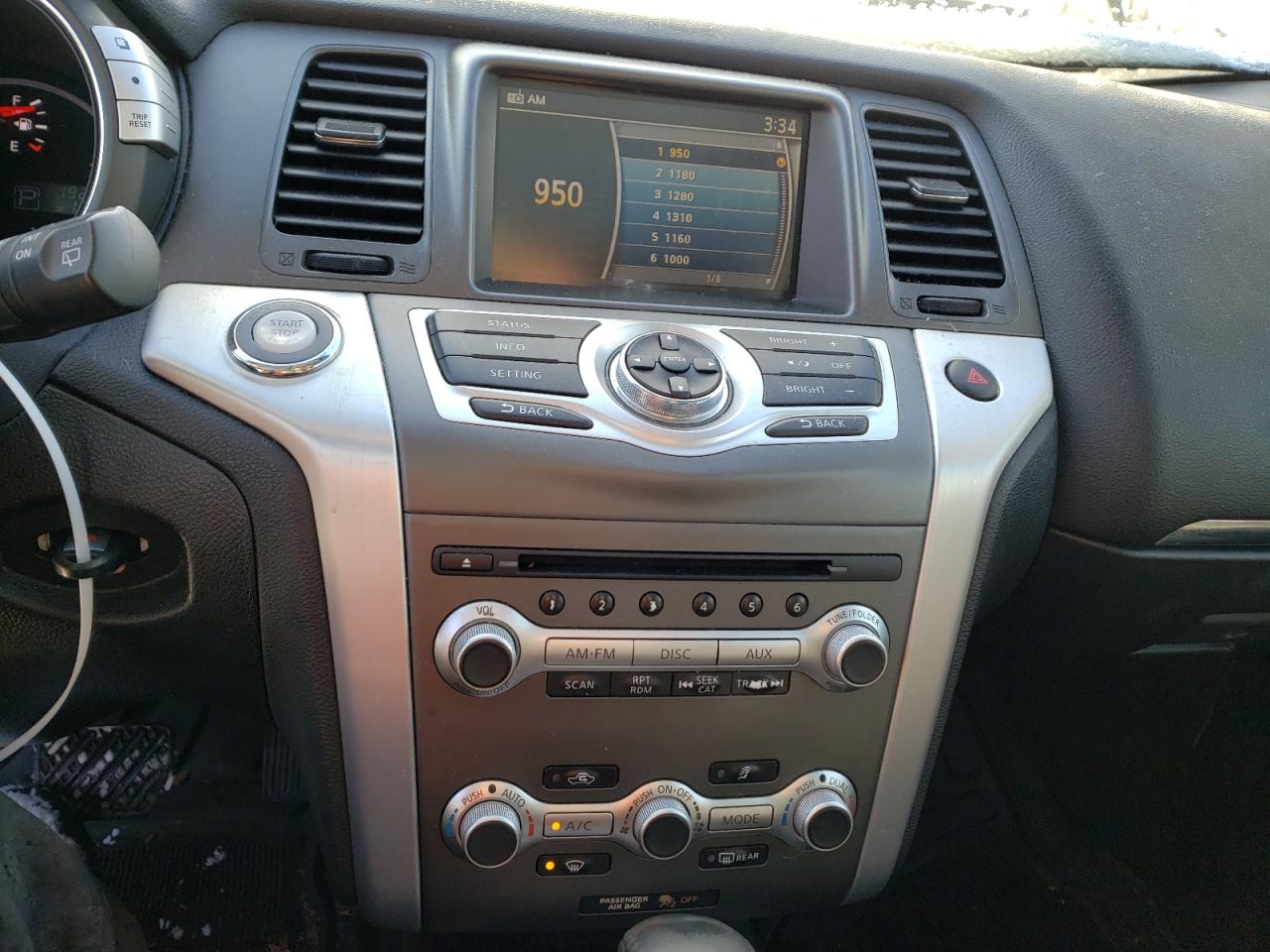 Photo 9 from auction – 2011 NISSAN MURANO S with VIN JN8AZ1MW0BW166148