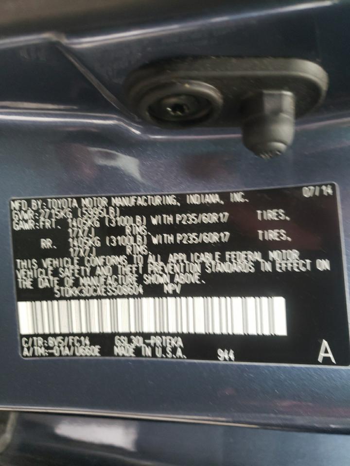 Photo 10 from auction – 2014 TOYOTA SIENNA LE with VIN 5TDKK3DCXES508604