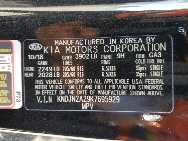 Photo 10 from auction – 2019 KIA SOUL with VIN KNDJN2A29K7695929