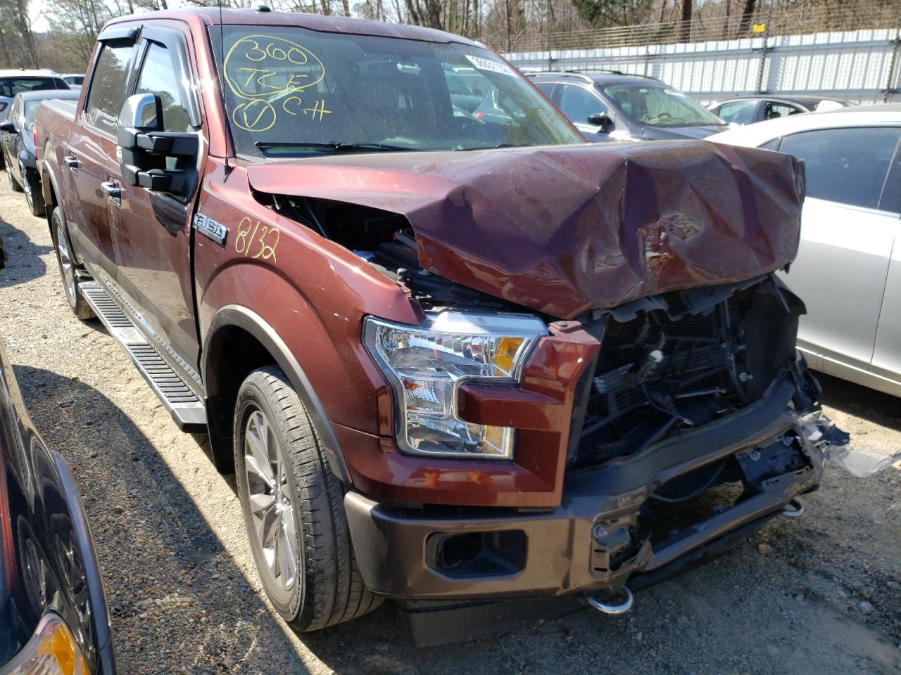 FORD F150 SUPER 2016 with VIN 1FTEW1EF2GFB42042 - Photo from auction