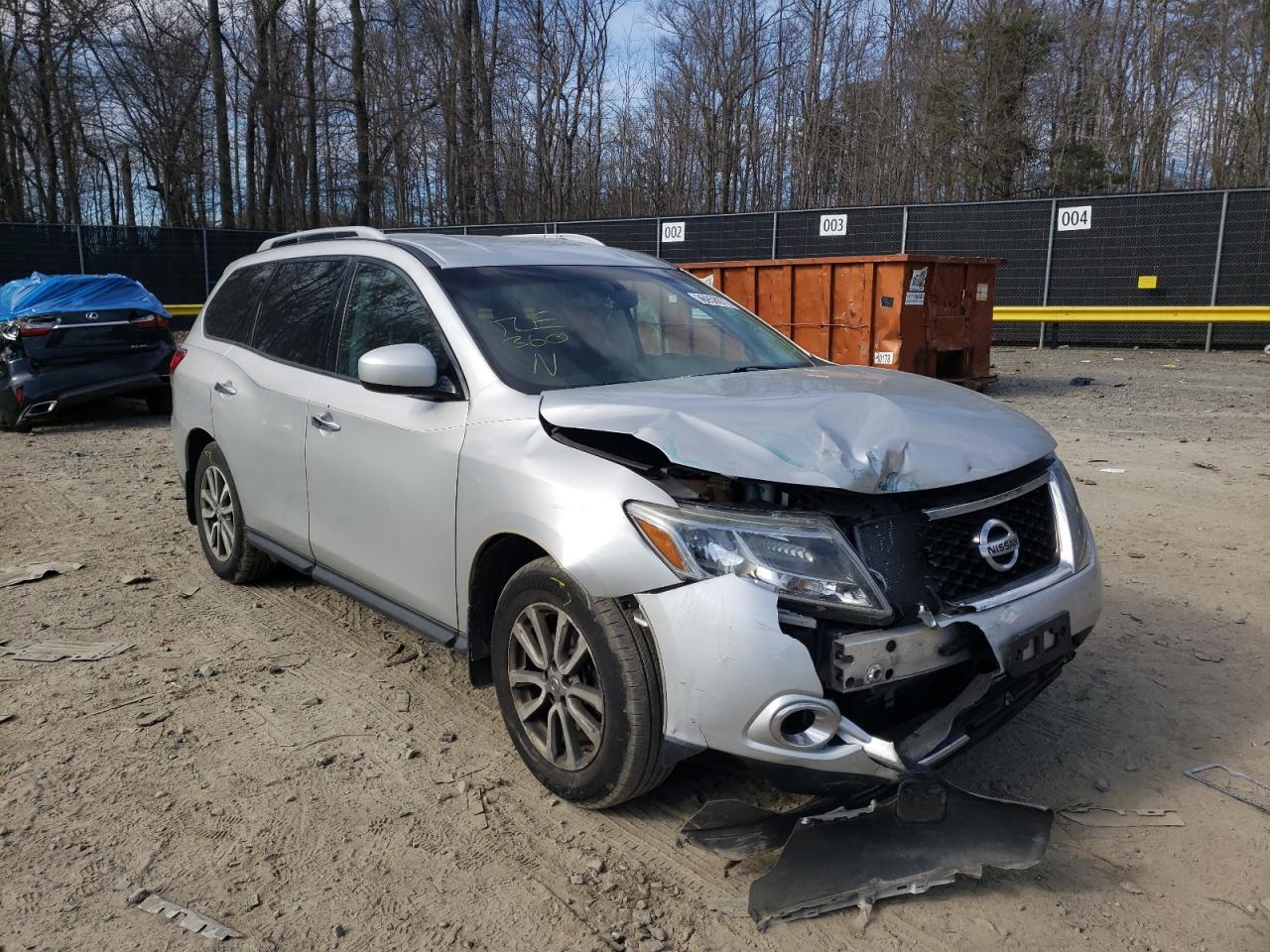 NISSAN PATHFINDER 2015 with VIN 5N1AR2MM8FC702623 - Photo from auction