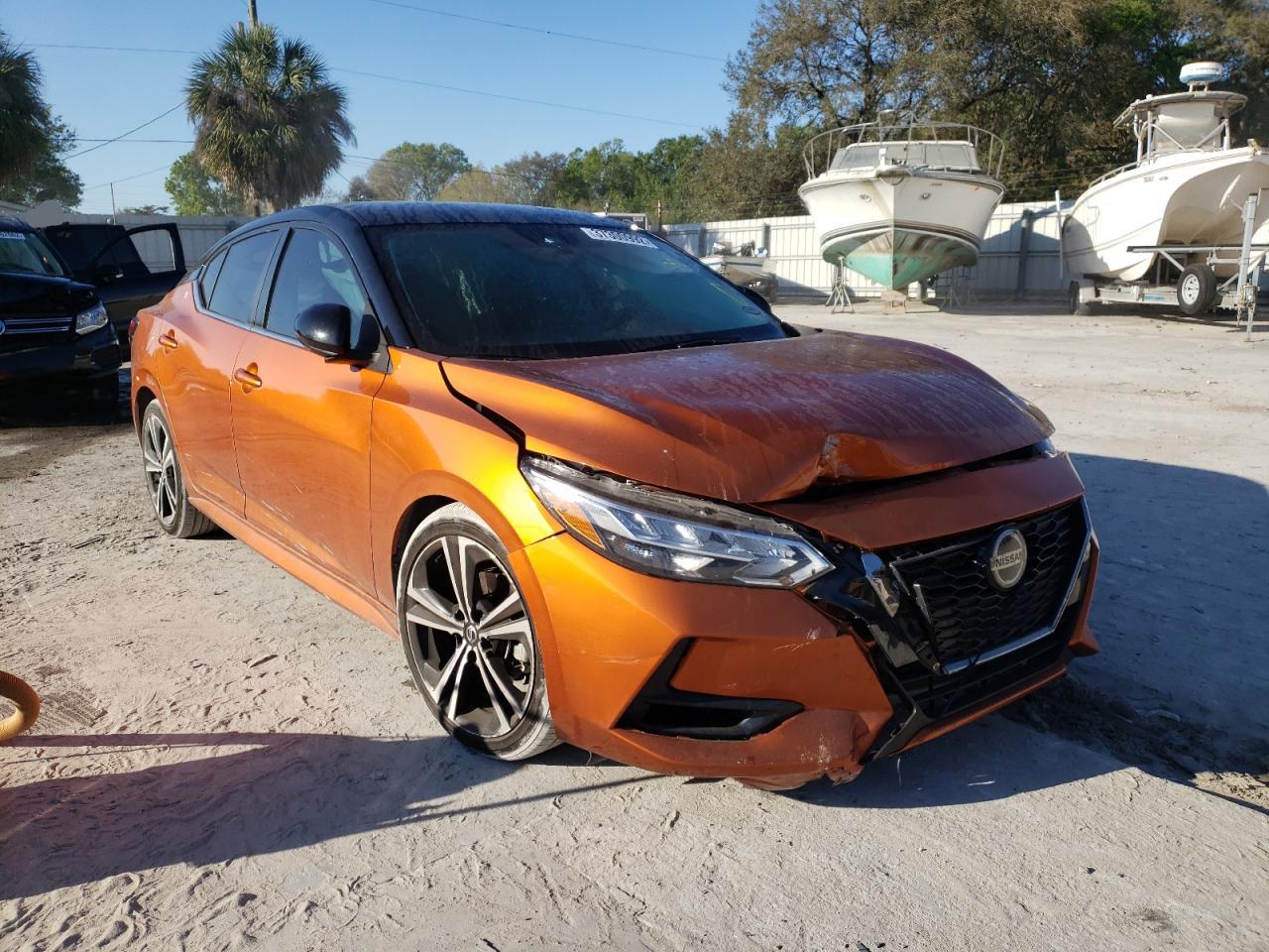 Photo 1 from auction – 2021 NISSAN SENTRA SR with VIN 3N1AB8DV5MY211650