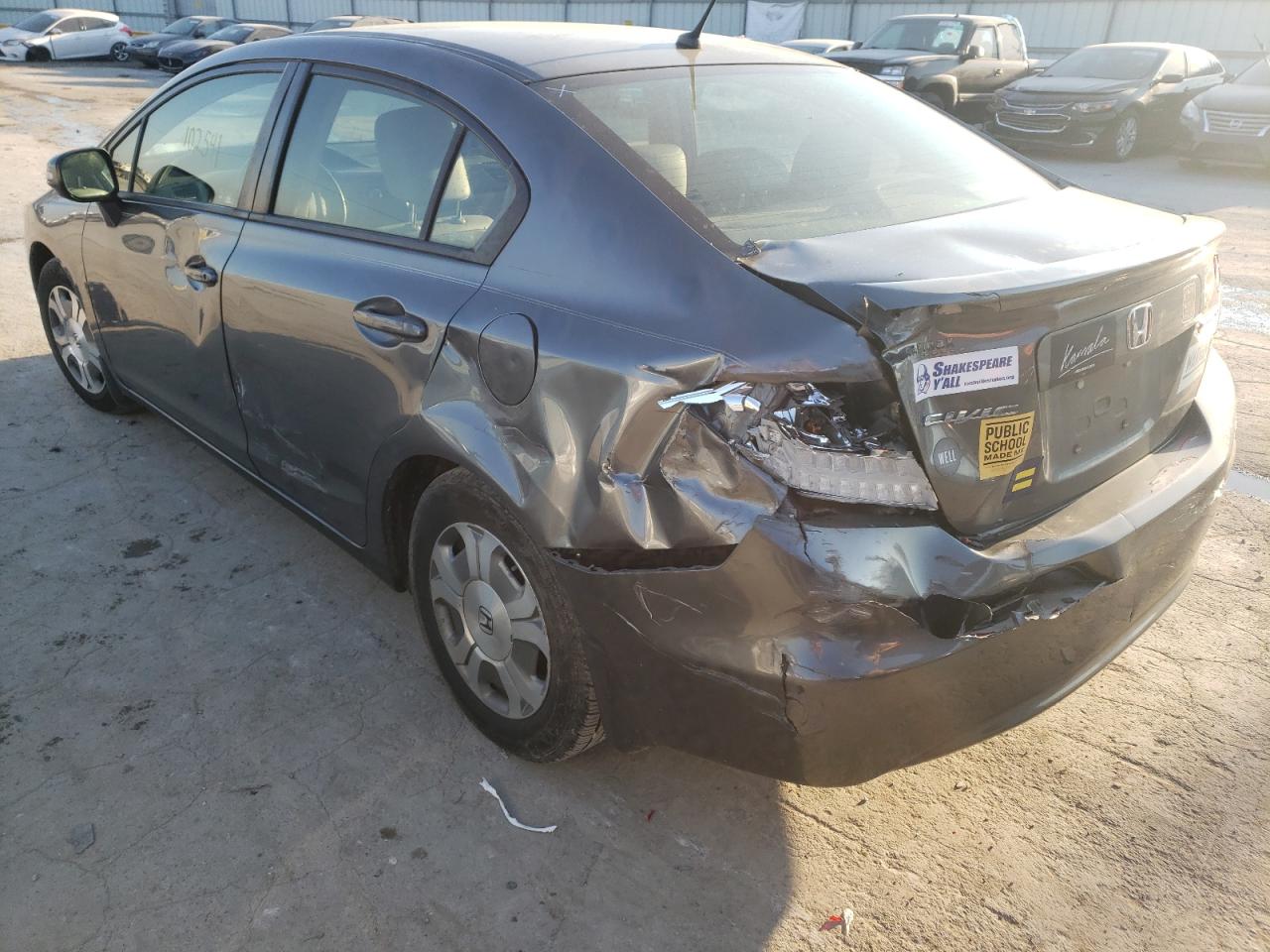Photo 9 from auction – 2012 HONDA CIVIC HYBR with VIN JHMFB4F33CS011031