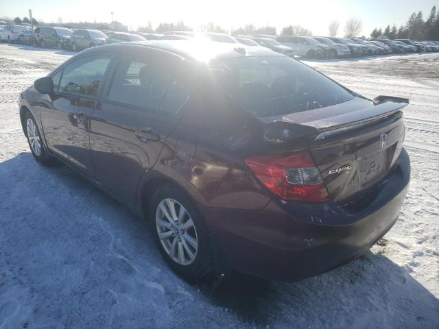 Photo 3 from auction – 2012 HONDA CIVIC EXL with VIN 2HGFB2F97CH033097