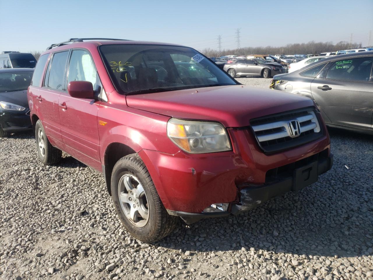 HONDA PILOT EX 2006 with VIN 5FNYF28686B024692 - Photo from auction