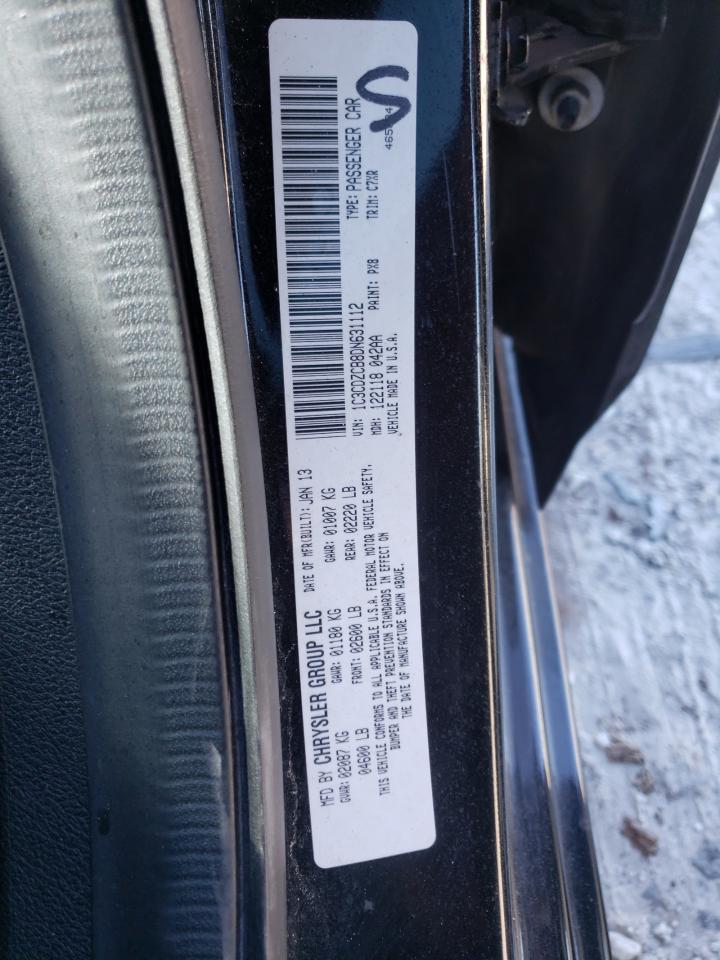 Photo 10 from auction – 2013 DODGE AVENGER SX with VIN 1C3CDZCB8DN631112