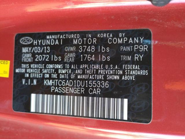 Photo 10 from auction – 2013 HYUNDAI VELOSTER with VIN KMHTC6AD1DU155336