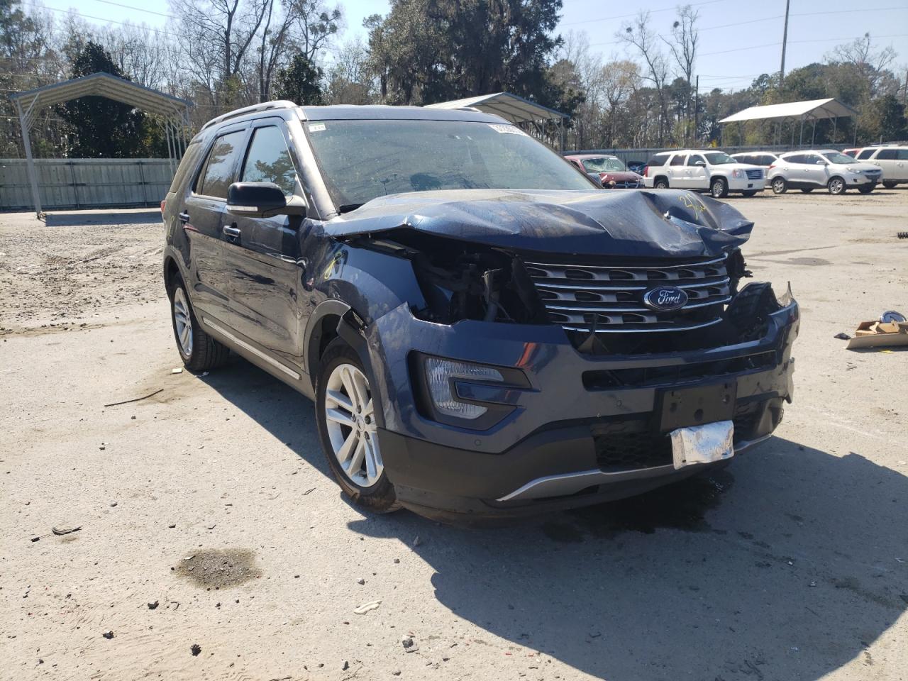 FORD EXPLORER X 2017 with VIN 1FM5K7D89HGA91826 - Photo from auction