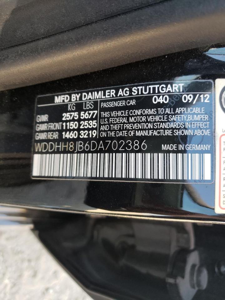 Photo 10 from auction – 2013 MERCEDES-BENZ E 350 4MAT with VIN WDDHH8JB6DA702386