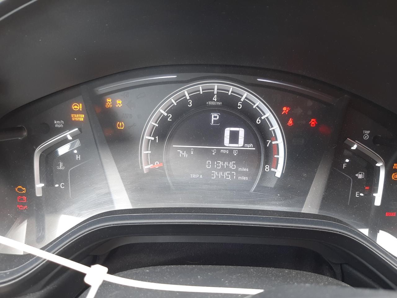 Photo 8 from auction – 2019 HONDA CR-V LX with VIN 2HKRW5H33KH401744
