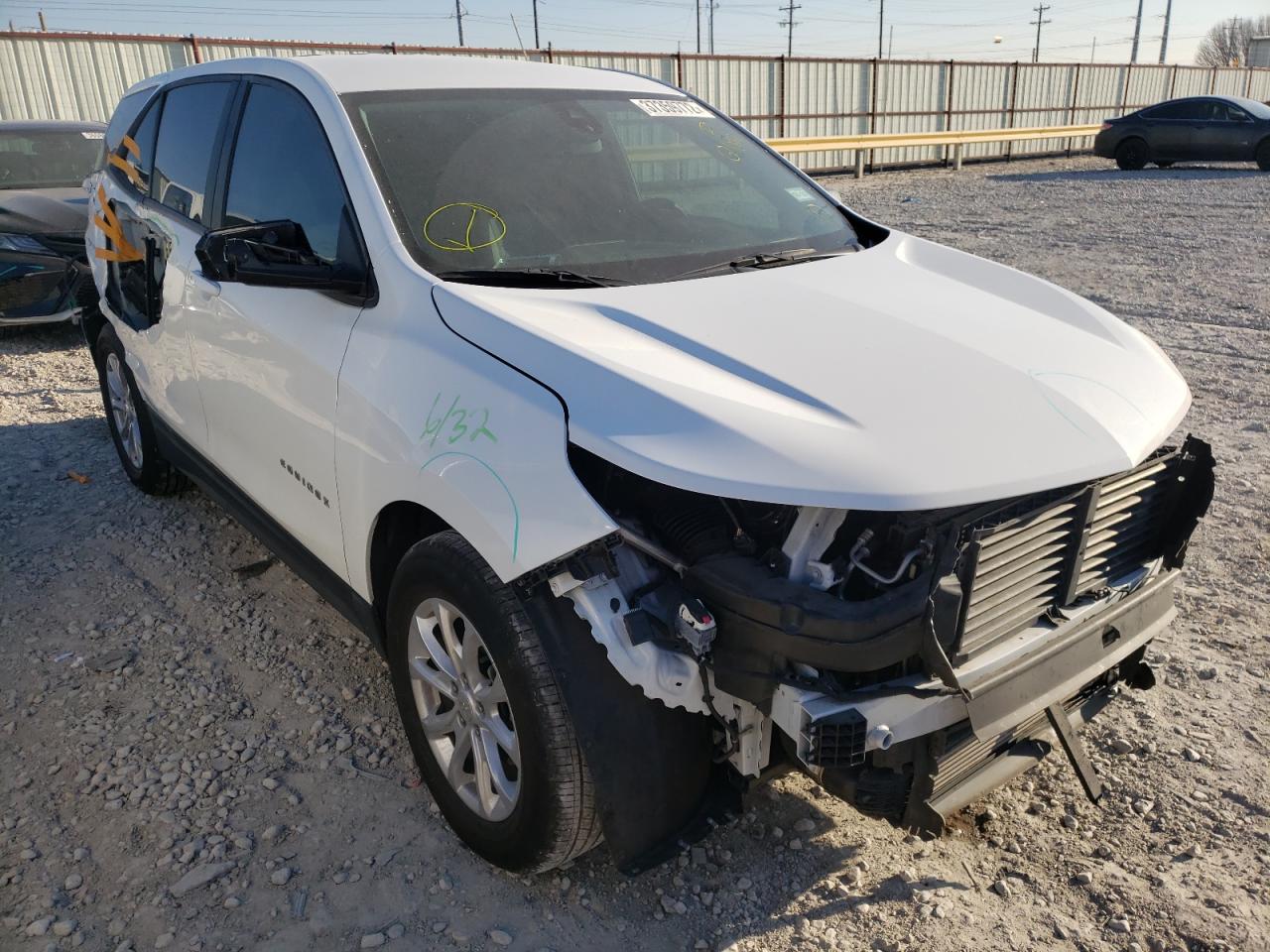 CHEVROLET EQUINOX LS 2020 with VIN 3GNAXHEV4LS621099 - Photo from auction