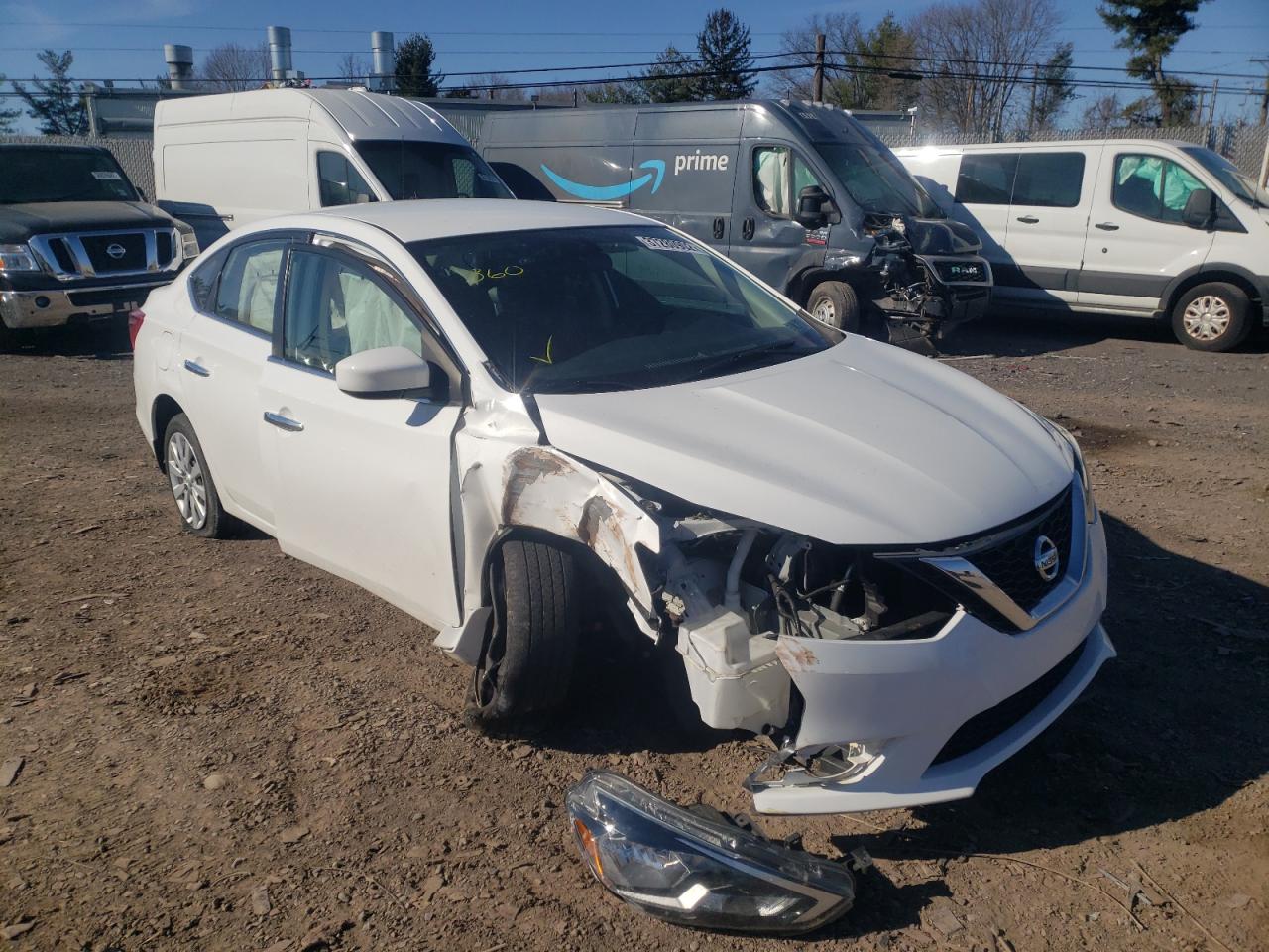 NISSAN SENTRA S 2017 with VIN 3N1AB7AP3HY379874 - Photo from auction