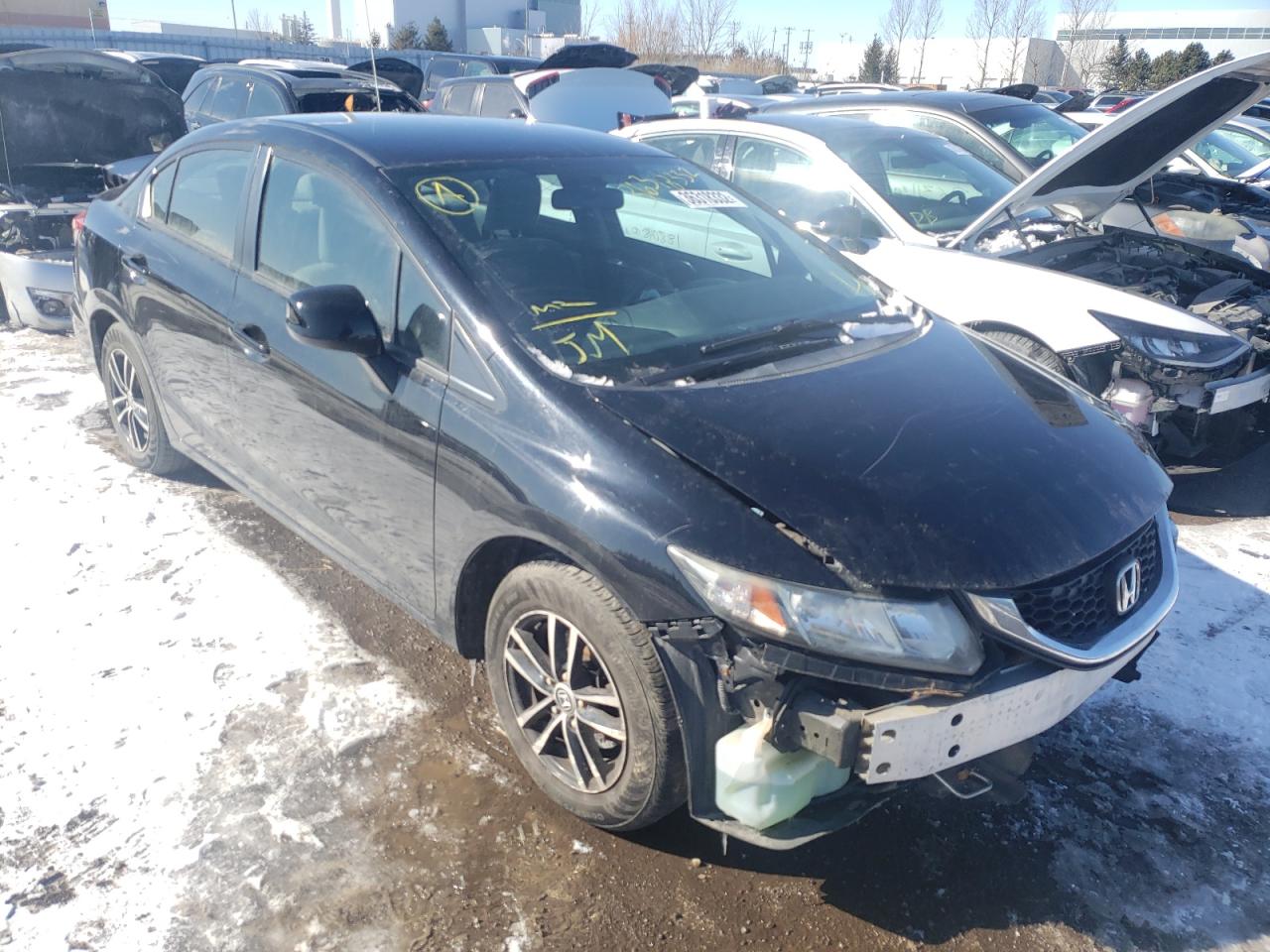 HONDA CIVIC LX 2013 with VIN 2HGFB2F40DH040205 - Photo from auction