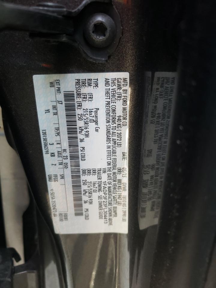 Photo 10 from auction – 2015 FORD FOCUS SE with VIN 1FADP3F23FL304413