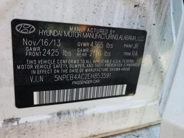 Photo 10 from auction – 2014 HYUNDAI SONATA GLS with VIN 5NPEB4AC2EH853591
