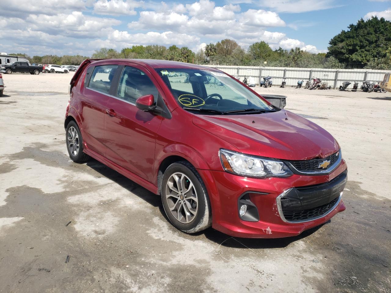 CHEVROLET SONIC LT 2017 with VIN 1G1JD6SH1H4153904 - Photo from auction