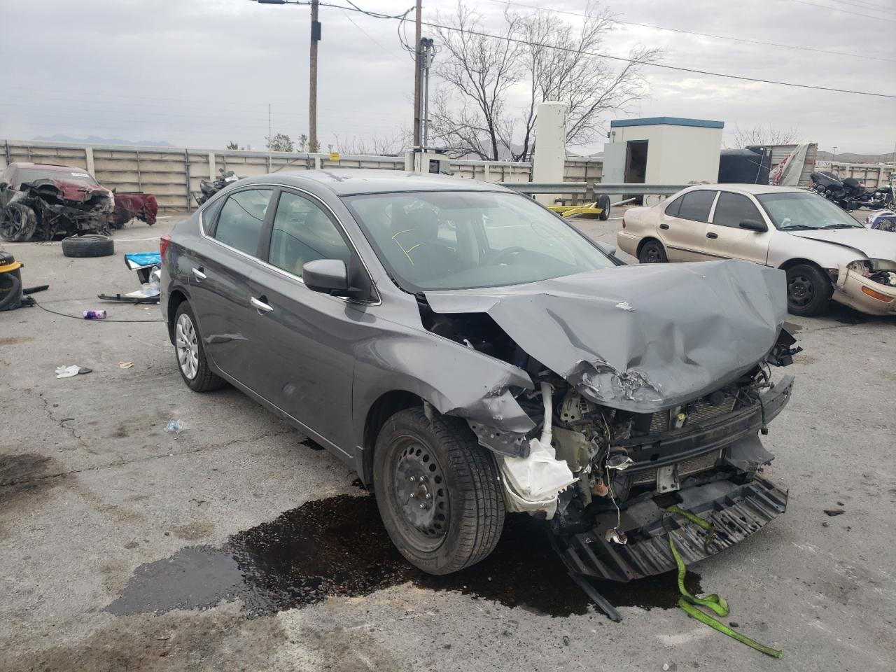 NISSAN SENTRA S 2017 with VIN 3N1AB7AP8HL713748 - Photo from auction
