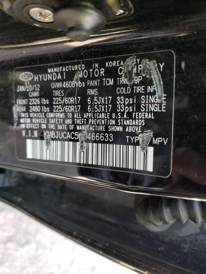 Photo 10 from auction – 2012 HYUNDAI TUCSON GLS with VIN KM8JUCAC5CU466633