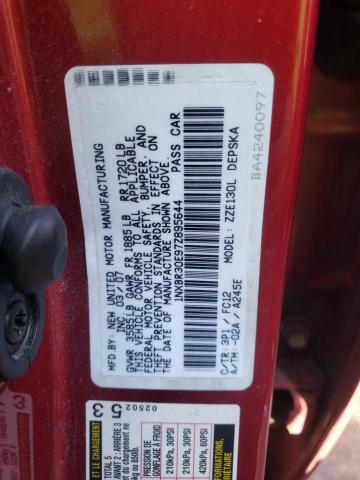 Photo 10 from auction – 2007 TOYOTA COROLLA CE with VIN 1NXBR30E97Z895644